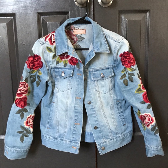 johnny was embroidered denim jacket